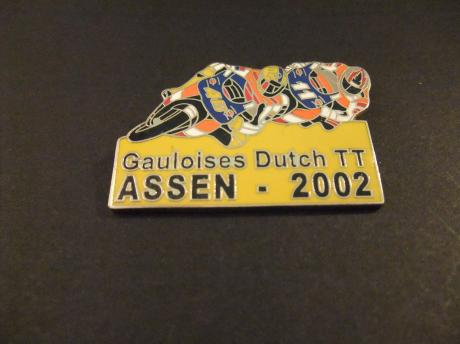 Gauloises Dutch TT Assen 2002 winnaar Valentino Rossi op Honda